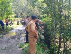 Kepala Desa Bernung akan Membatasi Kendaraan Roda Empat Yang Melintas di Jembatan Yang Ambrol