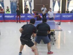 Polda Kepri Menggelar  Pertandingan Tenis, Memperingati Hari Bhayangkara Ke-76 Tahun 2022