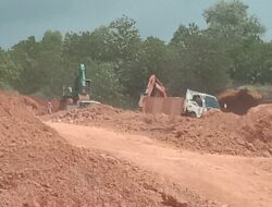 Diduga Aktivitas Pemotongan Lahan Bauksit Punggur Tidak Miliki Izin Galian C dan Amdal
