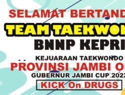 Kepala BNN Kepri Melakukan Pelepasan Atlet Taekwondo Center, Mengikuti Kejuaraan Provinsi Jambi