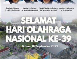 Wali Kota Batam Selamat Memperingati Hari Olahraga Nasional