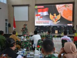 Korem 033/Wira Pratama Melaksanakan kegiatan Komunikasi Sosial dengan Komponem Bangsa