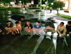 Polisi Amankan Delapan Remaja Hendak Tawuran Di Jalan Lingkar Kota Ketapang.
