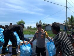 Menyambut HUT BRIMOB Ke 77 Tahun Giat Bantuan Bansos Musibah Banjir 