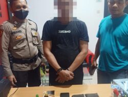 Polsek Delta Pawan Mengamankan Seorang Pelaku Pengguna Narkoba Berserta Barang Bukti 2 Plastik Klip Sabu