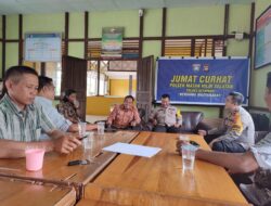 Giat Jum’at Curhat Polsek Matan Hilir Selatan Di Desa Sungai Bakau