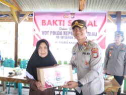 Menyambut HUT Polda Kepri Ke-18, Giat Polres Karimun Gelar Bakti Sosial