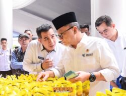 Bupati Pesawaran Dendi Sambut Zulkifli Hasan Menteri Perdagangan Republik Indonesia Di Islamic Center
