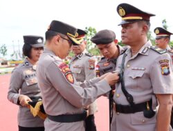 Kapolres Bintan Pimpin Upacara Serah Terima Pejabat Utama Polres Bintan