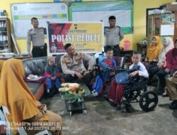 Polri peduli Pendidikan, Polsek Rangsang Sambangi SD 6 Citra Damai Bantu Siswa – Siswi Disabilitas