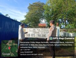 Jaga Kamtibmas Polsek Pulau Maya Karimata Polres Kayong Utara, Gencarkan Patroli Dialogis