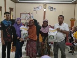 Pemerintah Pekon Suka Mulya Menyalurkan Bansos  Berupa Beras