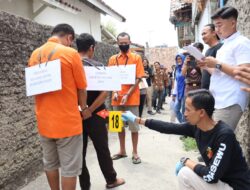 Sebanyak 35 Adegan Warnai Rekontruksi Kasus Pembunuhan di Pringsewu