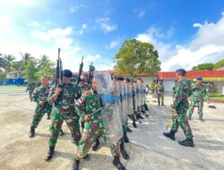 Jelang Uji Pangkalan P1 dan P2, Lanal Ranai Laksanakan Simulasi Penindakan Huru – Hara