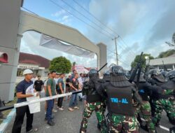 Pangkalan TNI AL Lanal Ranai Gelar Simulasi Demo Dalam Rangka Uji Gladi Tugas Tempur Tingkat P1 dan P2