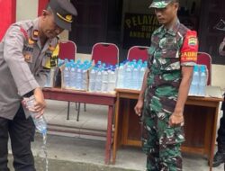 Polsek Tambelan Polres Bintan Berhasil Mengamankan Ratusan Botol Miras Jenis Arak di Kapal Roro KMP Bahtera Nusantara 3