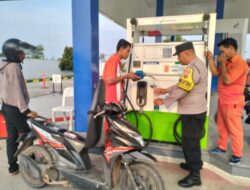 Cegah Kecurangan BBM Jelang Lebaran, Polsek Seputih Banyak Monitoring Ke SPBU