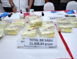 Konferensi Pers Polda Kepri berhasil Mengungkap 36 Kasus  dan Menangkap 44 Orang Tersangka Tindak Pidana Narkoba periode bulan Februari 2024