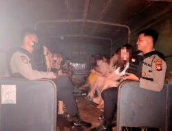 Razia Pekat, Polres Ketapang Amankan Puluhan Wanita Pelayan Café Tempat Hiburan Malam