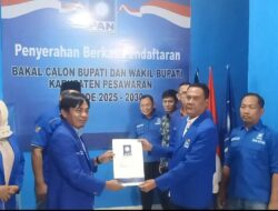 Ambil Berkas di Penjaringan Balonkada Partai Amanat Nasional, Paisaludin Orang Pertama Maju mencalonkan Diri Sebagai Bupati