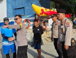 Dirpamobvit Polda Kepri Bersama Jajarannya Melaksanakan Monitoring dan Pengecekan Langsung Objek Wisata  Lagoi