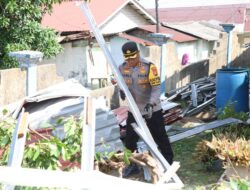 Kapolres Karimun Tinjau Lokasi Terdampak Bencana Alam Angin Puting Beliung