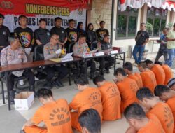 Ops Antik Krakatau 2024, Polres Lampung Tengah Gelar Konferensi Pers Keberhasilan Ungkap Kasus Narkoba 