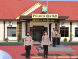 Polres Bintan Melaksanakan Apel Pagi,Lapangan Bhayangkara dipimpin Langsung Kapolres 