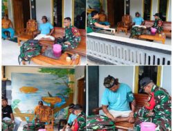 Satgas Pamtas Yonzipur 5/ABW Gelar Anjangsana Kesehatan di Daerah Perbatasan