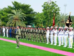 Panglima TNI Jenderal TNI Agus Subiyanto Menerima Kunjungan Menteri Pertahanan Menhan RI
