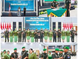 Pangdam XII / Tpr Mayjen TNI Iwan Setiawan, S.E., M.M, Pimpin Sertijab Kakesdam dan Kahubdam