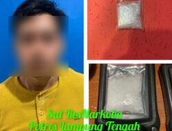 Kedapatan Bawa Sabu, Pria ini Diamankan Sat Res Narkoba Polres Lampung Tengah