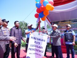 Pj.Bupati Pringsewu Resmikan Pompa Irigasi Berbasis PLTS 
