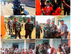 Dalam Rangka Wujud Nyata Untuk Meningkatkan Kesejahteraan Masyarakat, Pangdam XII/Tanjungpura,Meresmikan Sumur Bor Program TNI Manunggal Air di Desa Sungai Pisau