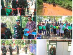 Pangdam XII/Tanjungpura,Meresmikan Bantuan Rehab Rumah Tidak Layak Huni ( RTLH ) Milik Acin Warga Desa Senaning