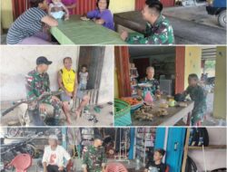 Satgas Yonzipur 5/ABW,Melalui Anjangsana  Merajut Kedekatan dan Menguatkan Tali Silaturahmi Bersama Warga