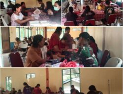 Satgas Yonzipur 5/ABW Bersama Posbindu, Meningkatkan Kesadaran dan Pencegahan Penyakit Tidak Menular (PTM) di Wilayah Perbatasan