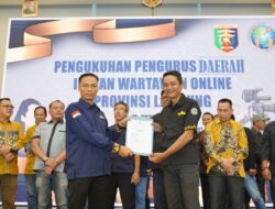 Ketua Umum PP IWO  Resmi Mengukuhkan Pengurus Wilayah (PW) Daerah Lampung Masa bakti 2024-2029