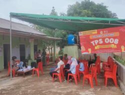 Atusius Warga Panggung Asri Lampung Tengah ke TPS