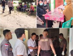 Kapolsek Sungai Raya Kepulauan, Bersama Anggota Mengevakuasi Mayat Dengan Cara di Tandu