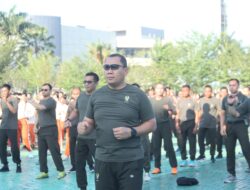 Pangdam XII/Tanjungpura Turun Langsung Berolahraga Sama Prajurit Kodam di Lapangan Tidayu Makodam
