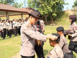 Polda Kepri Melaksanakan Tradisi Pembaretan Bintara Remaja GEL II Tahun Anggaran 2024