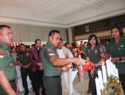 TNI-Polri Garnisun Pontianak Ikuti Perayaan Natal Bersama Kasad di Makodam XII/Tpr