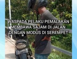 Warga Resah diduga Pelaku Pemerasan Modus Terserempet Motor,Hati Hati Pelaku Masih Berkeliaran 