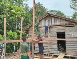 Satgas TMMD Imbangan Ke 123 Kodim 1209/Bky Rehab Rumah Warga Tidak Layak Huni