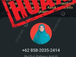 Peringatan terkait Nomor Telepon yang Mengaku Atas Nama Rahayu Sri Astutik, Ketua TP PKK Kabupaten Pringsewu