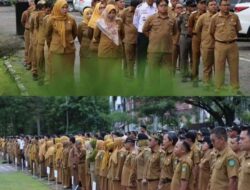 Wali Kota Singkawang Tjhai Chui Mie, S.E, M.H. Memimpin Apel Gabungan ASN Se-Kota Singkawang Pasca Libur Idul Fitri 1446 H