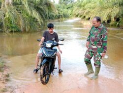 Komsos Dengan Warga, Koramil 1204-13/Belitang Hulu juga Rutin Pantau Wilayah Binaan