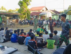 Prajurit Koramil 07/Teluk Keramat Laksanakan Latsar Mos Colan Saka Wira Kartika
