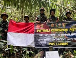 Satgas Pamtas Yonarmed 11 Kostrad Perkuat Patroli Perbatasan Menjaga Kedaulatan NKRI